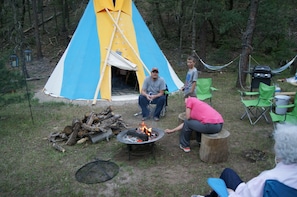 Fun times at the tipi!