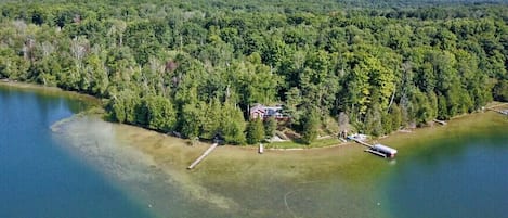 Our Point surrounded by conservation.  Old Sugarloaf ski area in the distance.