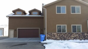 Apartment garage and entry door
