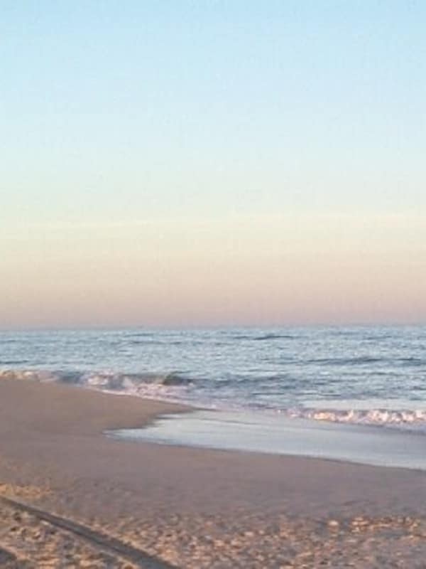 Beach 450 yards across the street