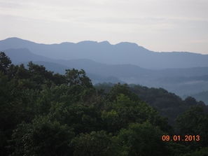 Grandfather mountain. Picture taken from our deck.