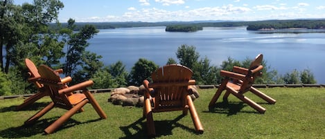 Adirondack chairs - hand made on the property 