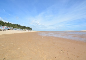 Wells Beach and Beach Huts