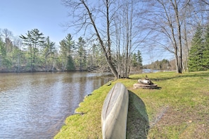 Head down to the water and enjoy a nice canoe ride!