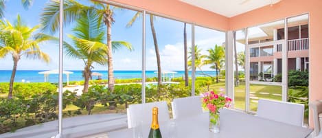 Savor the tropical views with a bottle of bubbly!