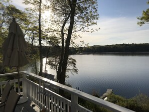 Sunrise view from the deck