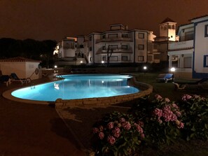 Pool at night