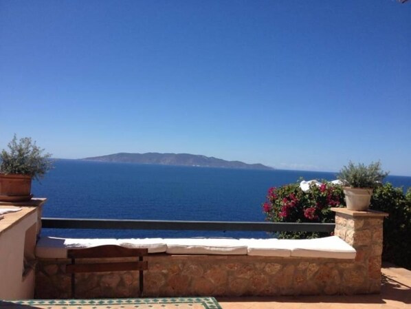 Sea view from the terrace 