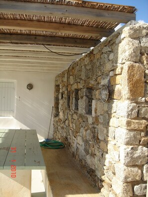 Outdoor dining area