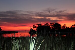Sunset view from the house/deck