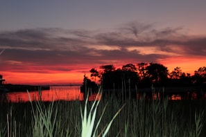 Sunset view from the house/deck