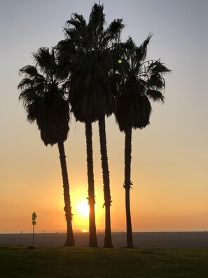 Sunset at the end of the 1st block. 
House built1905.Everything you need