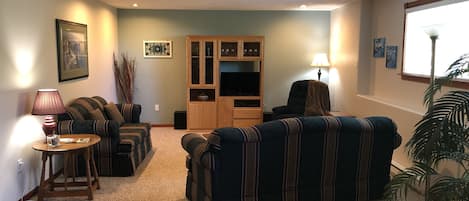 Large living room with Smart TV