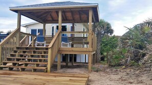 Your own private gazebo yields shade, a spectacular ocean view,  ocean breezes