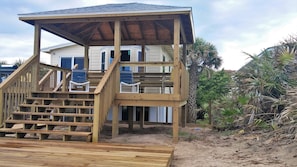 Your own private gazebo yields shade, a spectacular ocean view,  ocean breezes