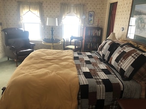 The 1st floor bedroom offers a new, full size mattress