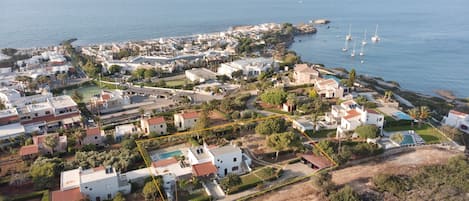 Villa Ma-Re from a drone photo.
