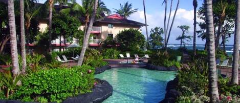 Beautiful Pool with Waterfall and Hot Tub