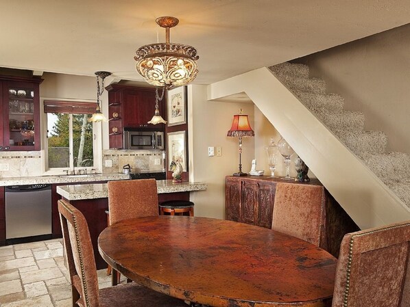 Dining room with seating for six