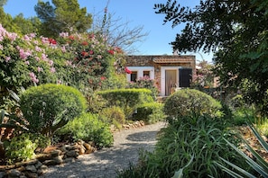 Villa Casa Patri. Ibiza. Gardens full of color