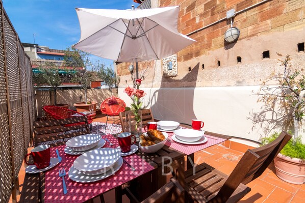 Sunny terrace