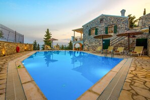 Enchanting evening pool views