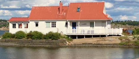 Fjord House pictured from shore