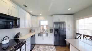Kitchen Area with Stainless Appliances