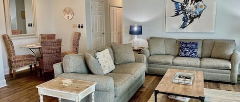 Family room with plenty of comfort seating