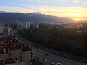Panoramic view to the Vitosha Mountain 