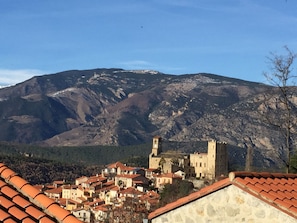 Vue depuis lâhĂ©bergement