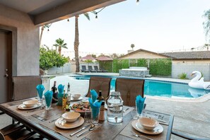 Share a meal with your family &amp; friends with a great view of the Arizona sunset.