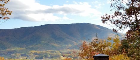 Mt View Hideaway, view of Cove Mountain and Wears Valley from back deck.
