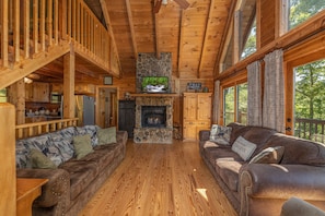 Watch You Tube TV or stream your service in the warmth of a gas fire place.