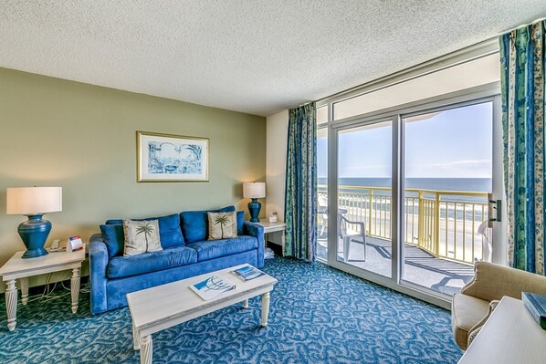 Oceanfront Views from the Living Room 