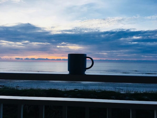 Morning coffee from balcony