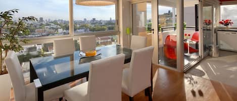 Our dining area looking out over Palermo Soho!!!