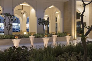 Outdoor banquet area