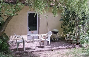 outside