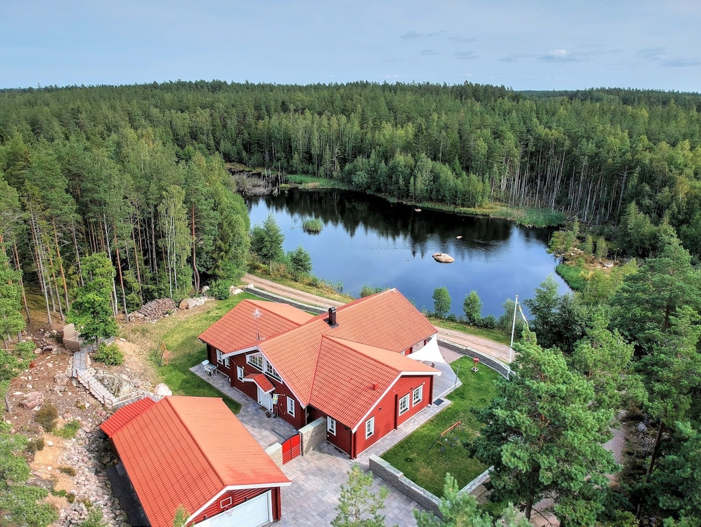 Sjötropets badplats, Emmaboda, Kalmar County, Sweden