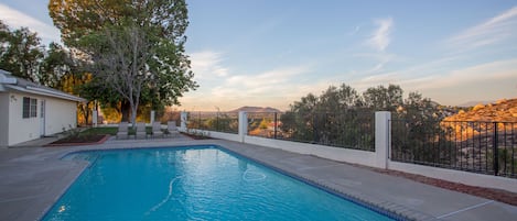 Lounge by the pool while enjoying the views!