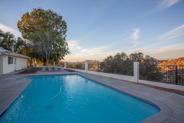 Lounge by the pool while enjoying the views!