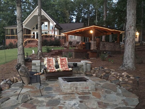 Evening view from the firepit.