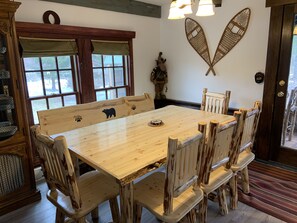 big dining table!