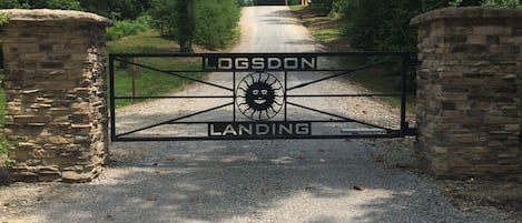 Private gated entrance