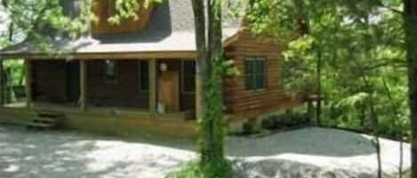 Logsdon Landing Log Home with Full Front and Rear Covered Porches