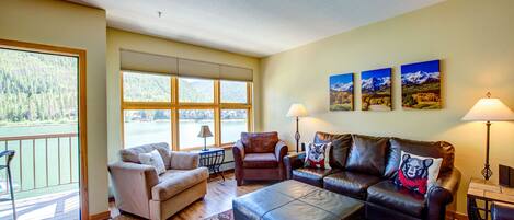 The living room with all the views!