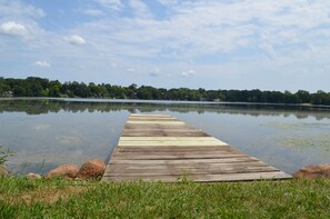 4’ x 24’ dock extends into Briggs Lake and offers great fishing. 