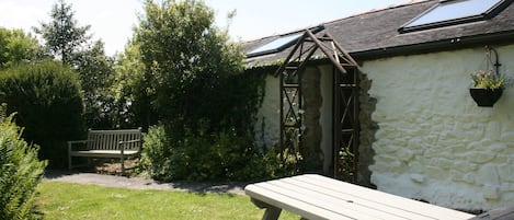 Tucked away in a quiet corner of our smallholding and very private