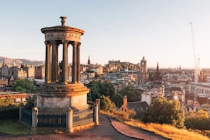 Carlton Hill

Included in the city's UNESCO World Heritage Site, it is located at the very end of Princes st.


 